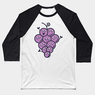 Kawaii Grapes Baseball T-Shirt